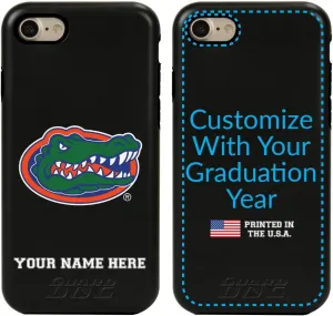 Guard Dog Case Compatible with iPhone 7/8/SE - Military Grade - Rugged Two Piece Protection - Collegiate Licensed - Florida Gators - Personalized
