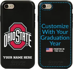 Guard Dog Case Compatible with iPhone 7/8/SE - Military Grade - Rugged Two Piece Protection - Collegiate Licensed - Ohio State Buckeyes - Personalized