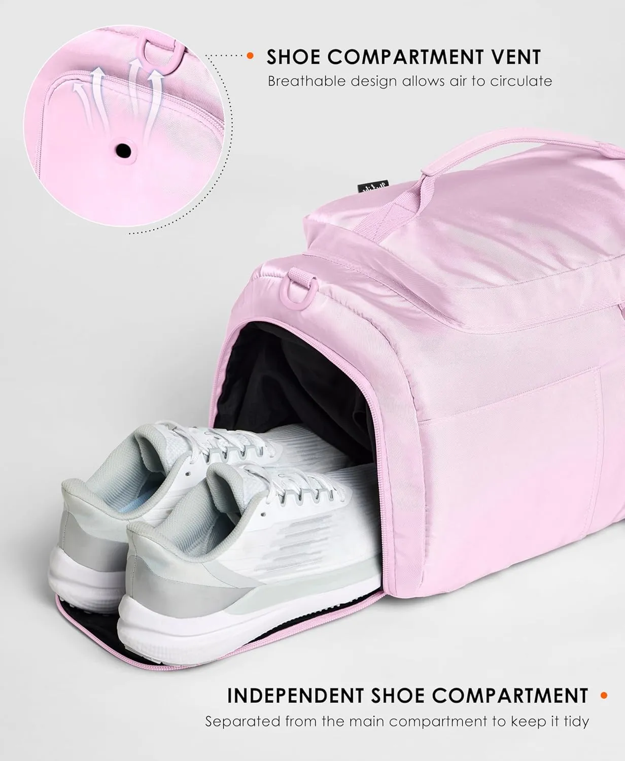 Gym Bag for Women Workout Gym Backpack with Shoe Compartment Sports Duffel Bag Multiple Pockets 30L (Cherry Blossom)