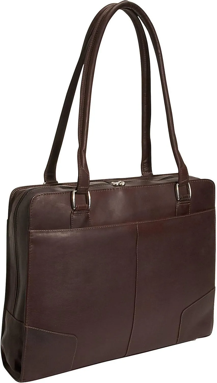 Hardside Shoulder Tote, Chocolate, One Size