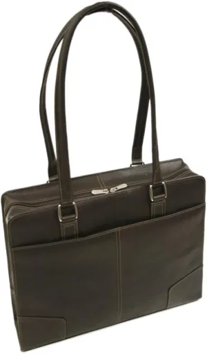 Hardside Shoulder Tote, Chocolate, One Size