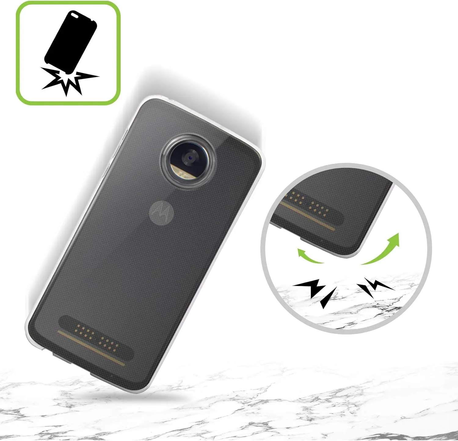 Head Case Designs Infinity Stripes My BFF Cases Soft Gel Case Compatible with Motorola Edge 40 Neo 5G