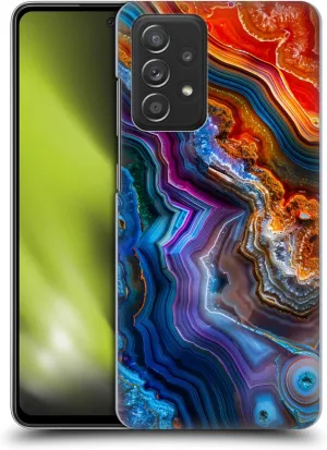 Head Case Designs Officially Licensed Haroulita Multicolor Agates Hard Back Case Compatible with Galaxy A52 / A52s / 5G (2021)