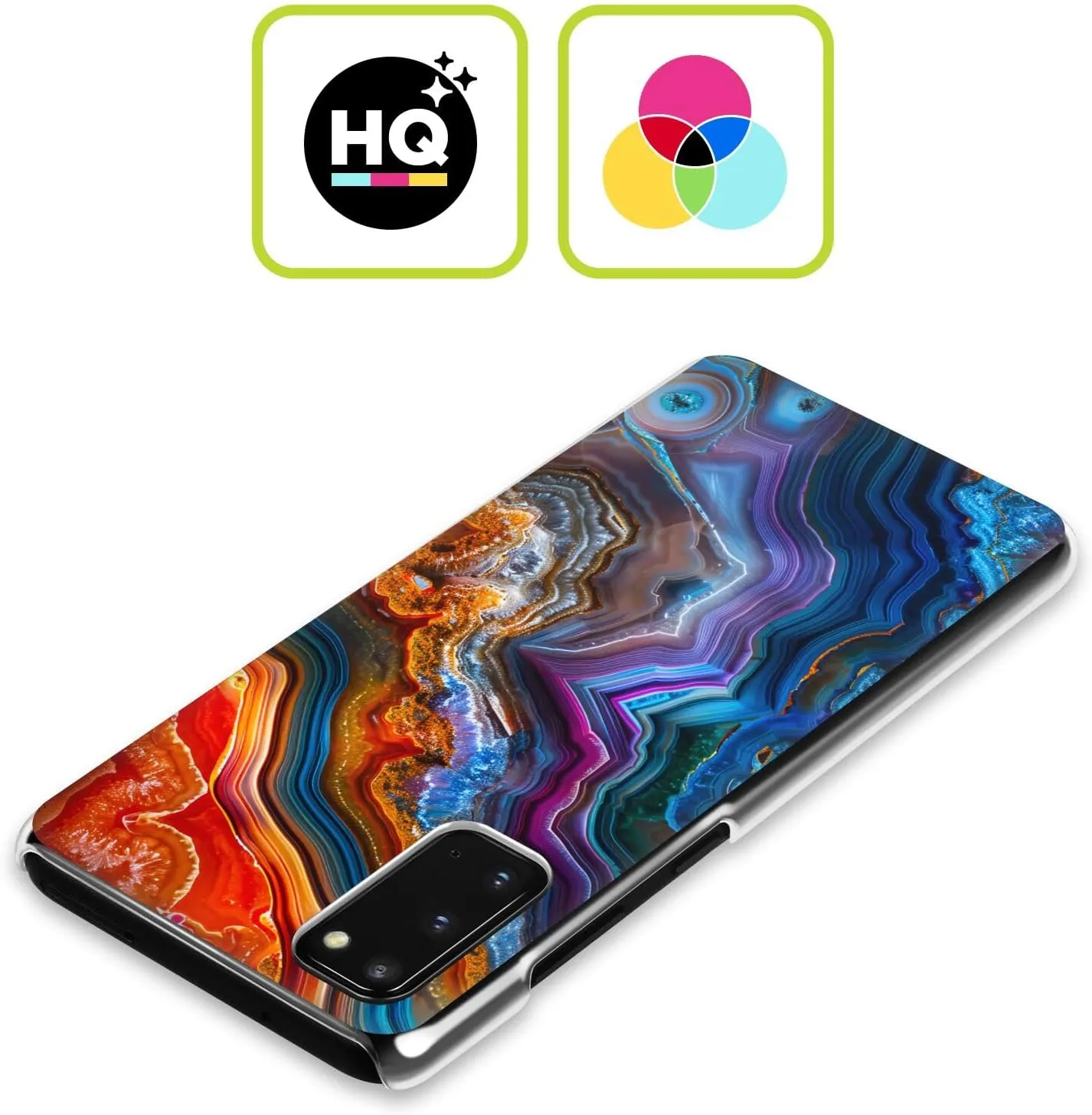 Head Case Designs Officially Licensed Haroulita Multicolor Agates Hard Back Case Compatible with Galaxy A52 / A52s / 5G (2021)