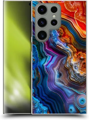 Head Case Designs Officially Licensed Haroulita Multicolor Agates Hard Back Case Compatible with Samsung Galaxy S24 Ultra 5G