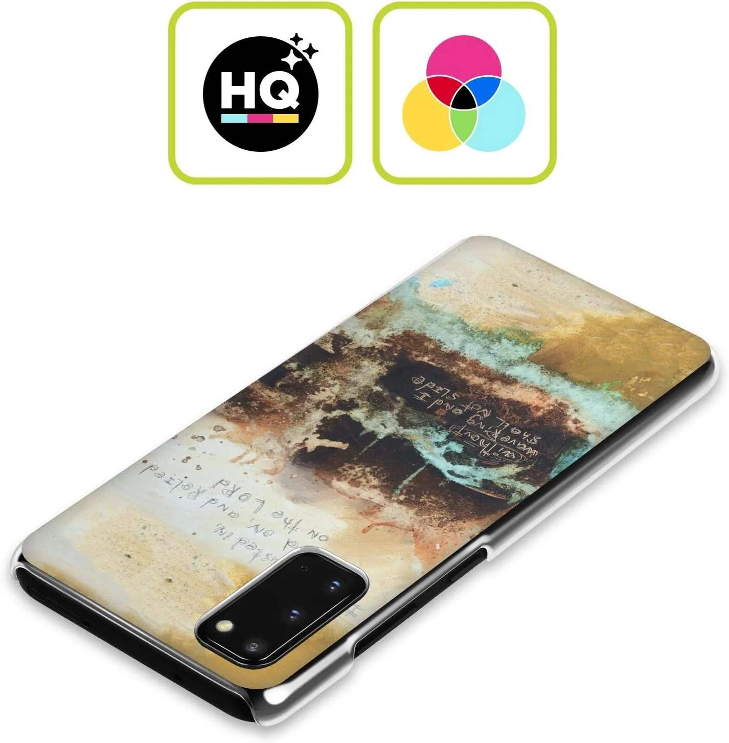 Head Case Designs Officially Licensed Michel Keck Psalm 3 Religious Abstract Hard Back Case Compatible with Samsung Galaxy A34 5G