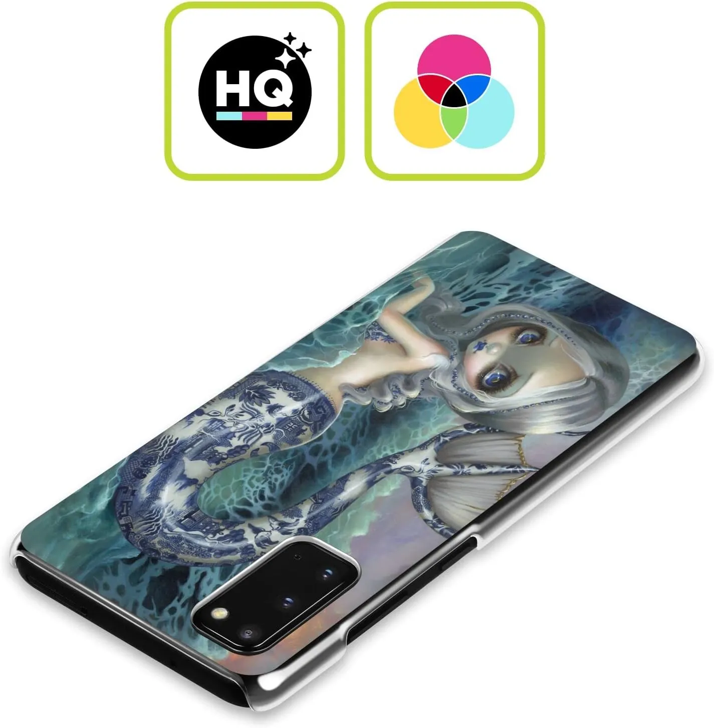 Head Case Designs Officially Licensed Strangeling Blue Willow Tail Mermaid Hard Back Case Compatible with Samsung Galaxy A23 / 5G (2022)