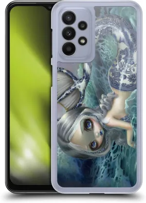 Head Case Designs Officially Licensed Strangeling Blue Willow Tail Mermaid Hard Back Case Compatible with Samsung Galaxy A23 / 5G (2022)