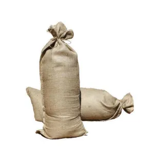 Hessian SandBags with Ties 25 PCS Burlap