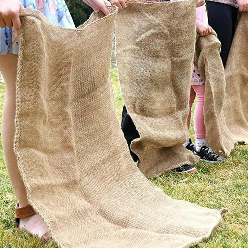 Hessian SandBags with Ties 25 PCS Burlap