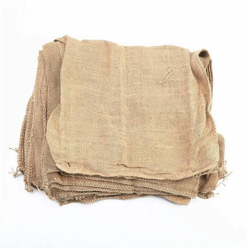 Hessian SandBags with Ties 25 PCS Burlap