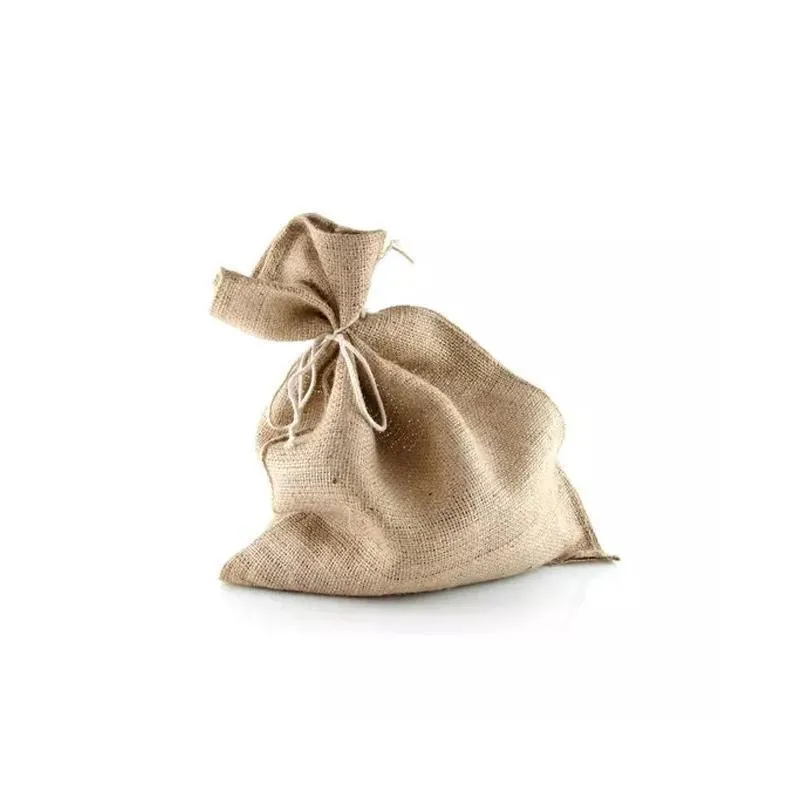 Hessian SandBags with Ties 25 PCS Burlap