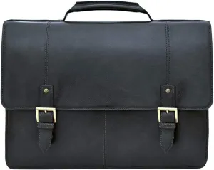 Hidesign Charles Large Double Gusset Leather 17" Laptop Compatible Briefcase