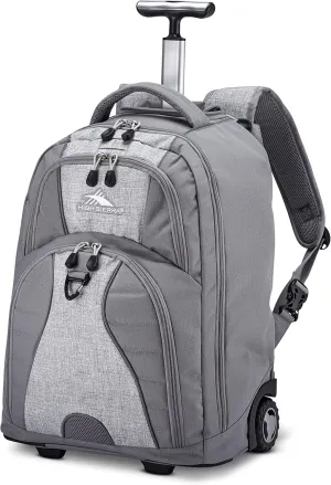 High Sierra Freewheel Wheeled Laptop Backpack, Silver Heather, One Size