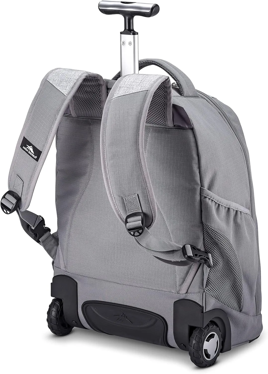 High Sierra Freewheel Wheeled Laptop Backpack, Silver Heather, One Size