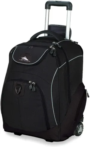 High Sierra Powerglide Wheeled Backpack, Black, One Size