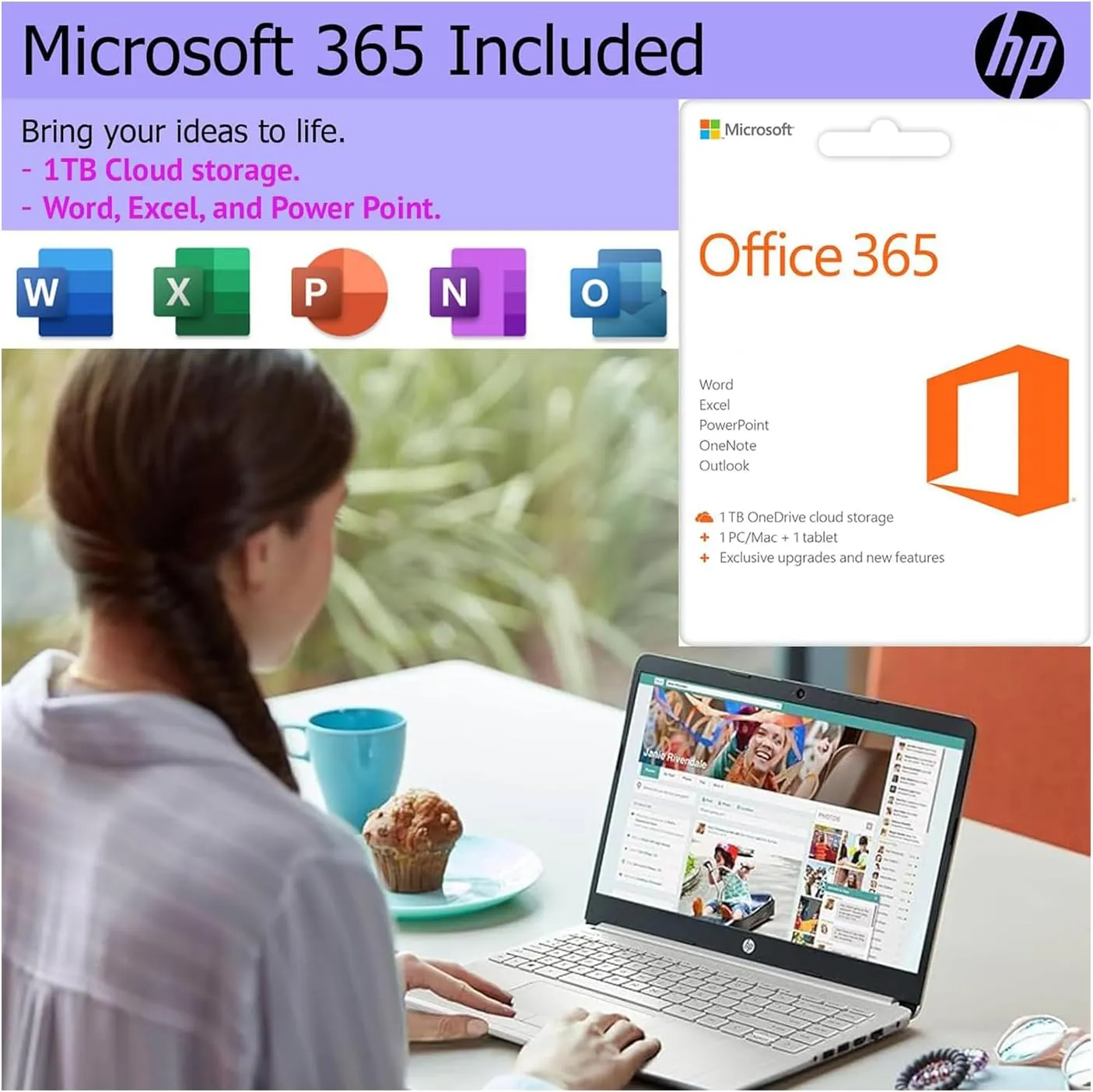 HP 15.6" FHD Business & Student Laptop Computer, 16GB RAM 1TB SSD, 8-Cores Intel Core i3, Windows 11 Pro Laptop with Microsoft Office, Fingerprint Reader, w/WOWPC System Recovery USB, Silver (Renewed)