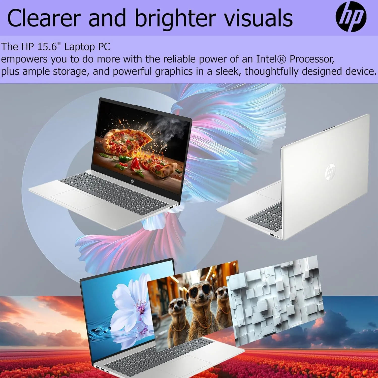 HP 15.6" FHD Business & Student Laptop Computer, 16GB RAM 1TB SSD, 8-Cores Intel Core i3, Windows 11 Pro Laptop with Microsoft Office, Fingerprint Reader, w/WOWPC System Recovery USB, Silver (Renewed)