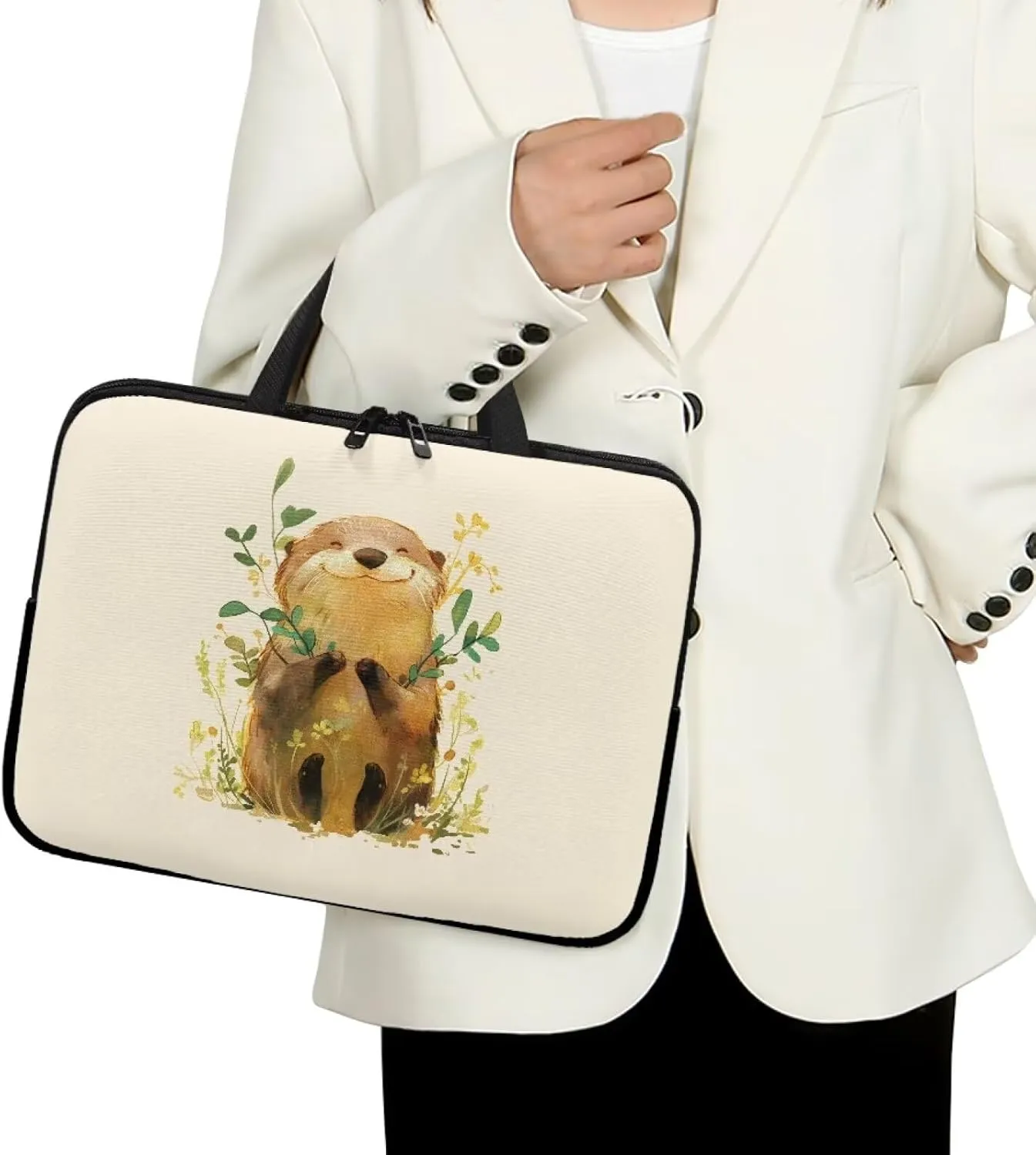 HUGS IDEA Laptop Bag BriefcasePortable Computer Messenger Bag Handbag Carrying Case for Office