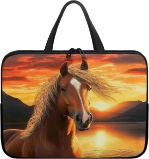 HUGS IDEA Laptop Sleeve Poratble Laptop Cover Computer Bag Tablet Carrying Case with Handle