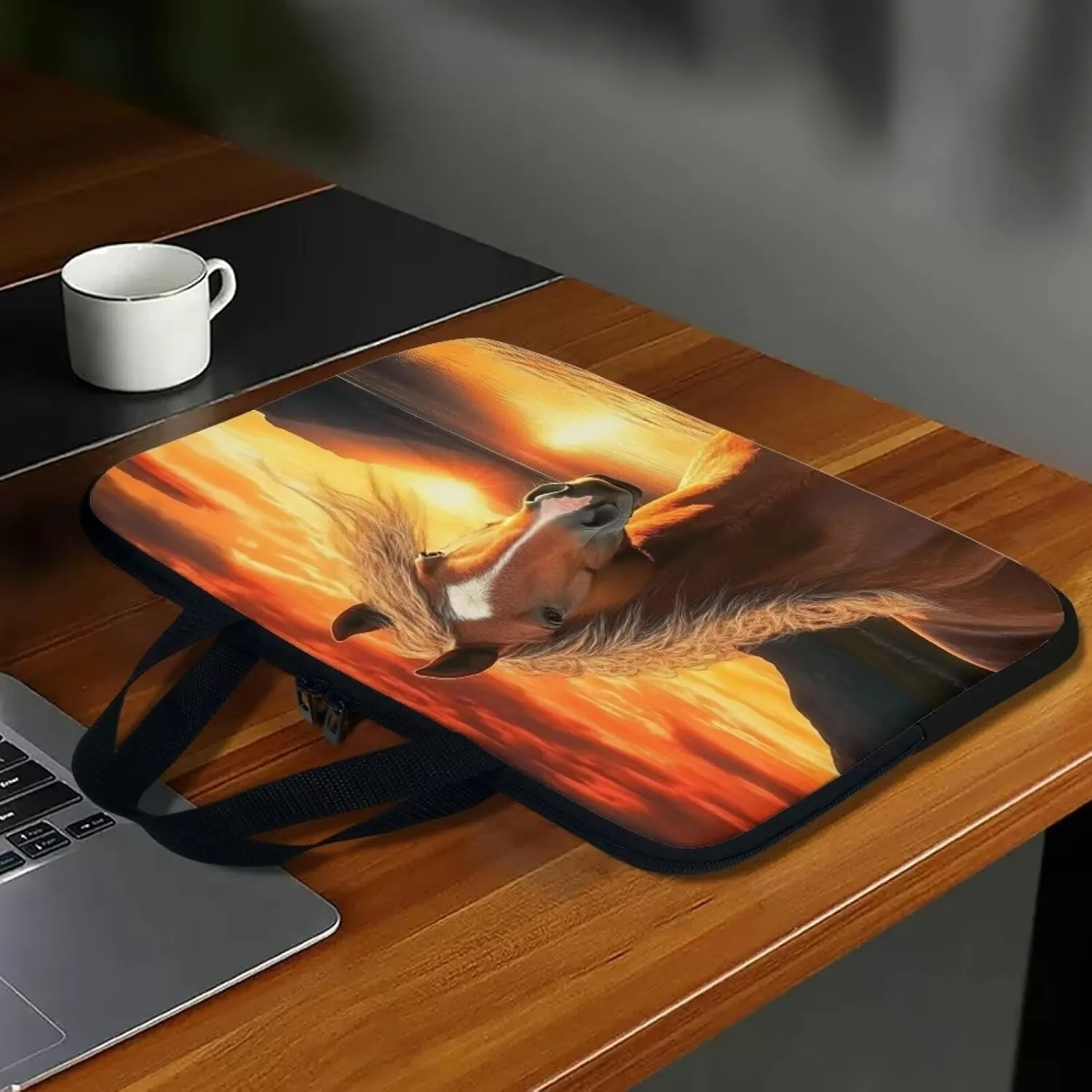HUGS IDEA Laptop Sleeve Poratble Laptop Cover Computer Bag Tablet Carrying Case with Handle