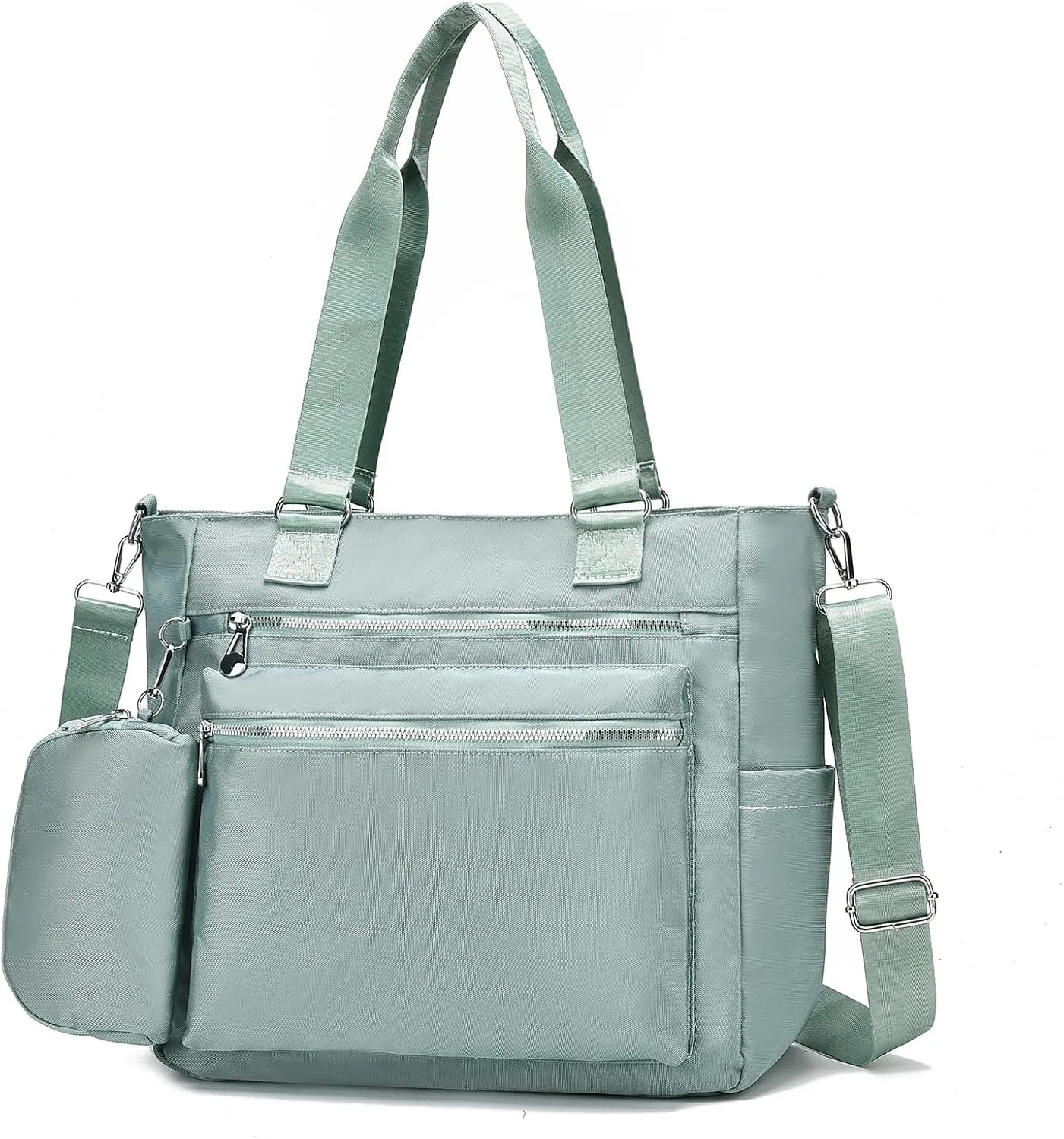 I IHAYNER Laptop Tote Bag for Women 15.6 Inch Waterproof Canvas Work Bag Business Briefcase Computer Bags for Travel