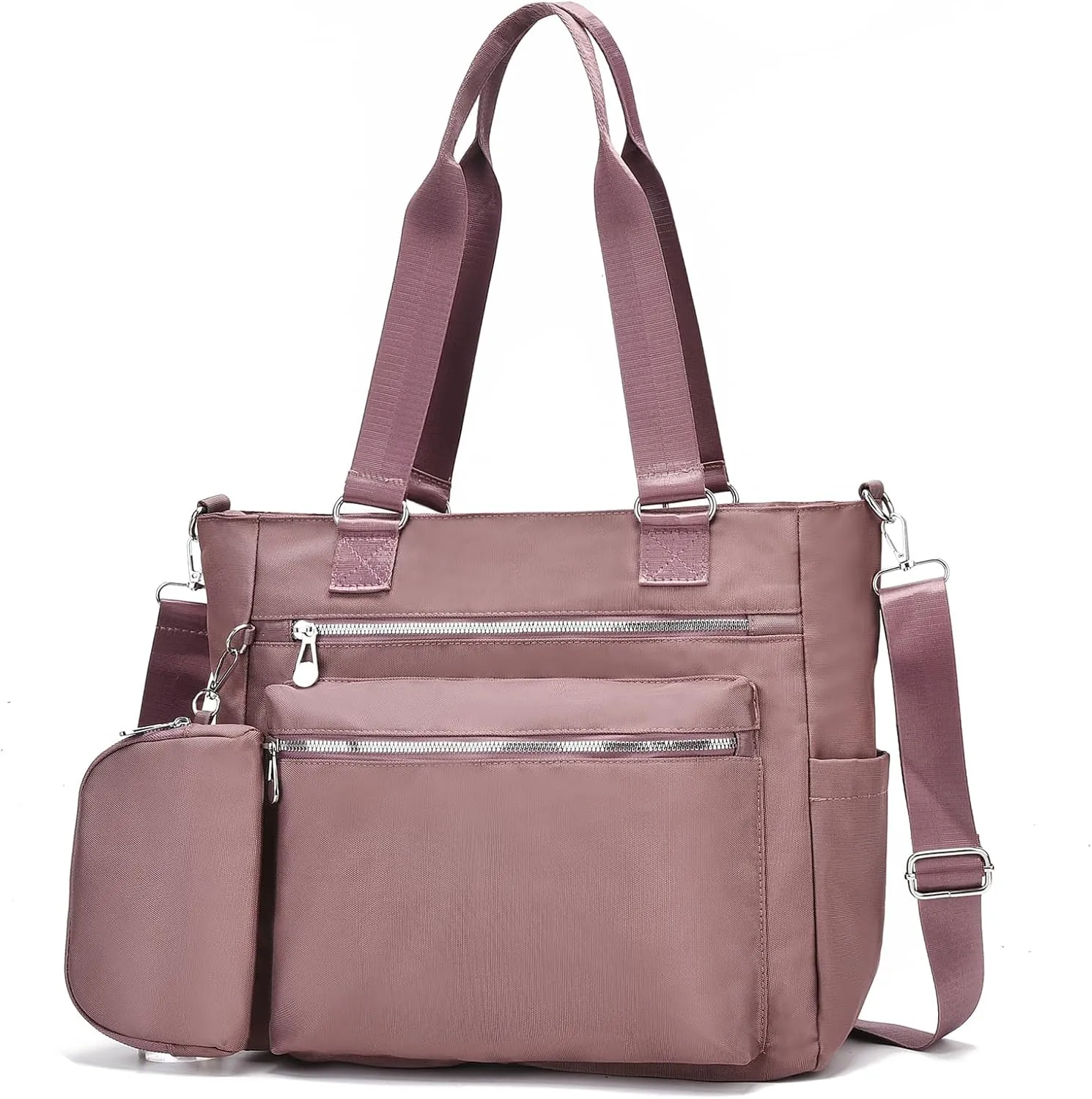 I IHAYNER Laptop Tote Bag for Women 15.6 Inch Waterproof Canvas Work Bag Business Briefcase Computer Bags for Travel