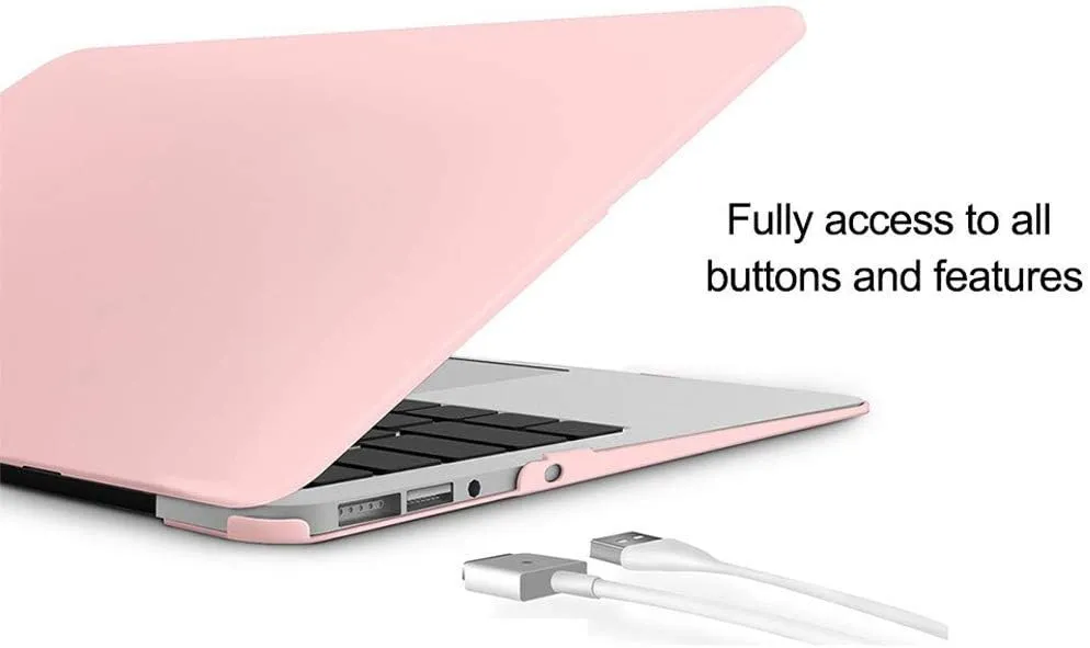 iCasso Compatible with MacBook Pro 15 Inch Case 2019-2016 Release Model A1990/A1707 Bundle 5 in 1, Hard Plastic Case,Sleeve,Screen Protector,Keyboard Cover&Dust Plug for Mac Pro 15 -Rose Quartz