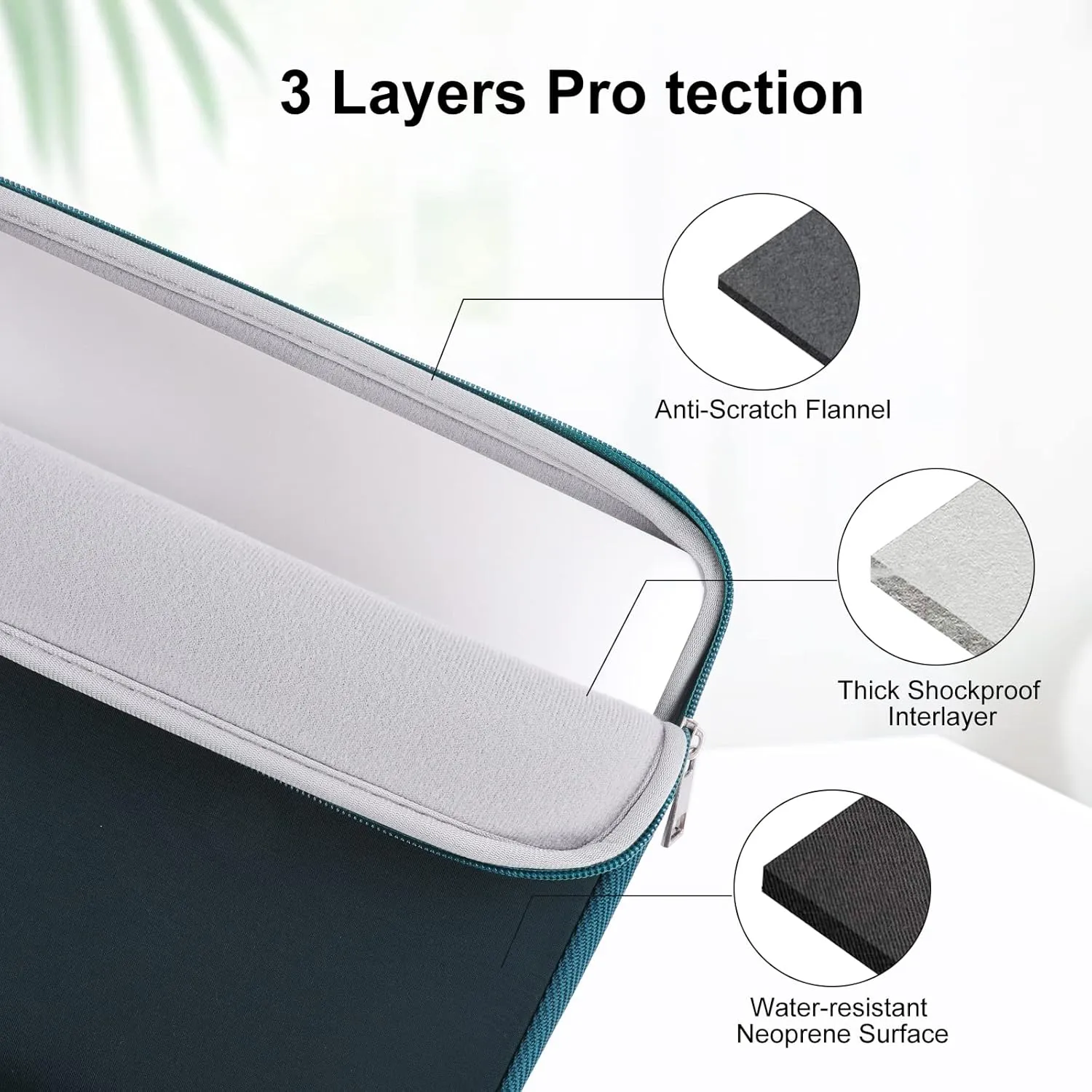 iCasso for MacBook Air 13.6 inch Case 2025-2022 Release M4 M3 M2 Chip Release A3240 A3113 A2681, Matte Hard Shell Case&Laptop Sleeve&Screen Protector&Keyboard Cover for Mac Air 13'', Dark Cyan