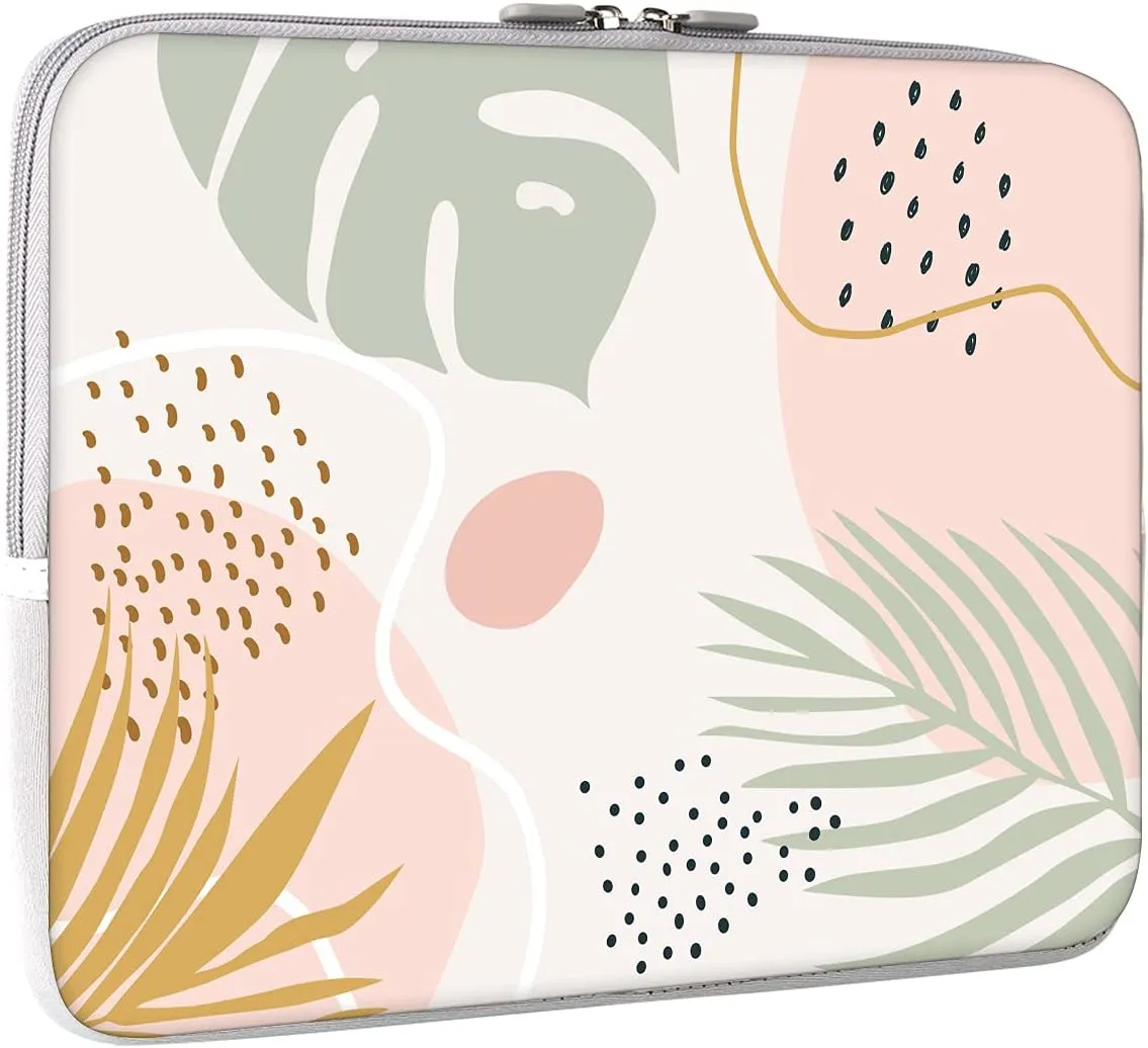 iCasso Laptop Sleeve 13 inch for MacBook Air 13-13.6 inch, Cute Laptop case for MacBook Pro 13 inch 14 inch, Slim Protective Travel Carrying Case,Mac Sleeve 14 inch Chromebook, HP, Dell, Morandi