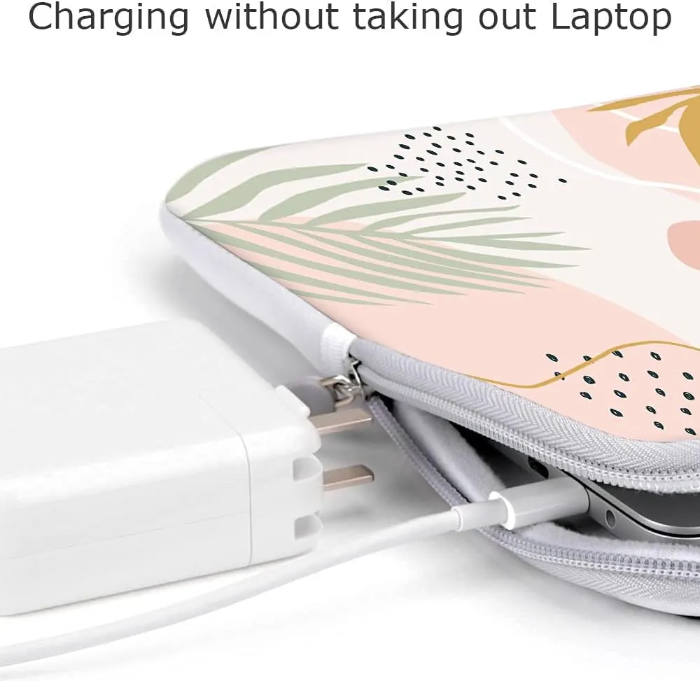 iCasso Laptop Sleeve 13 inch for MacBook Air 13-13.6 inch, Cute Laptop case for MacBook Pro 13 inch 14 inch, Slim Protective Travel Carrying Case,Mac Sleeve 14 inch Chromebook, HP, Dell, Morandi