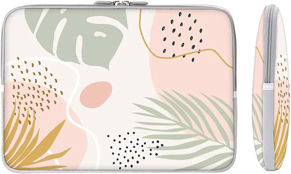 iCasso Laptop Sleeve 13 inch for MacBook Air 13-13.6 inch, Cute Laptop case for MacBook Pro 13 inch 14 inch, Slim Protective Travel Carrying Case,Mac Sleeve 14 inch Chromebook, HP, Dell, Morandi