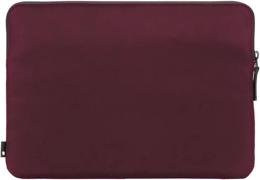 Incase Compact Laptop Sleeve with Flight Nylon - 13-inch MacBook/Laptop & iPad/Tablet Sleeve - Faux Fur Lining, Lightweight, Durable, Weather Resistant, Slip Pocket for Accessories - Mulberry