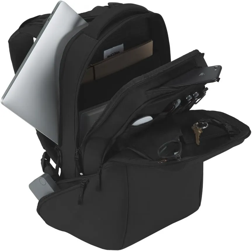 Incase ICON Durable Travel Backpack   Laptop Bag Made with Strong 840 Nylon - Fits 16-inch Laptop - Compact Carry On Backpack for Travel - Black