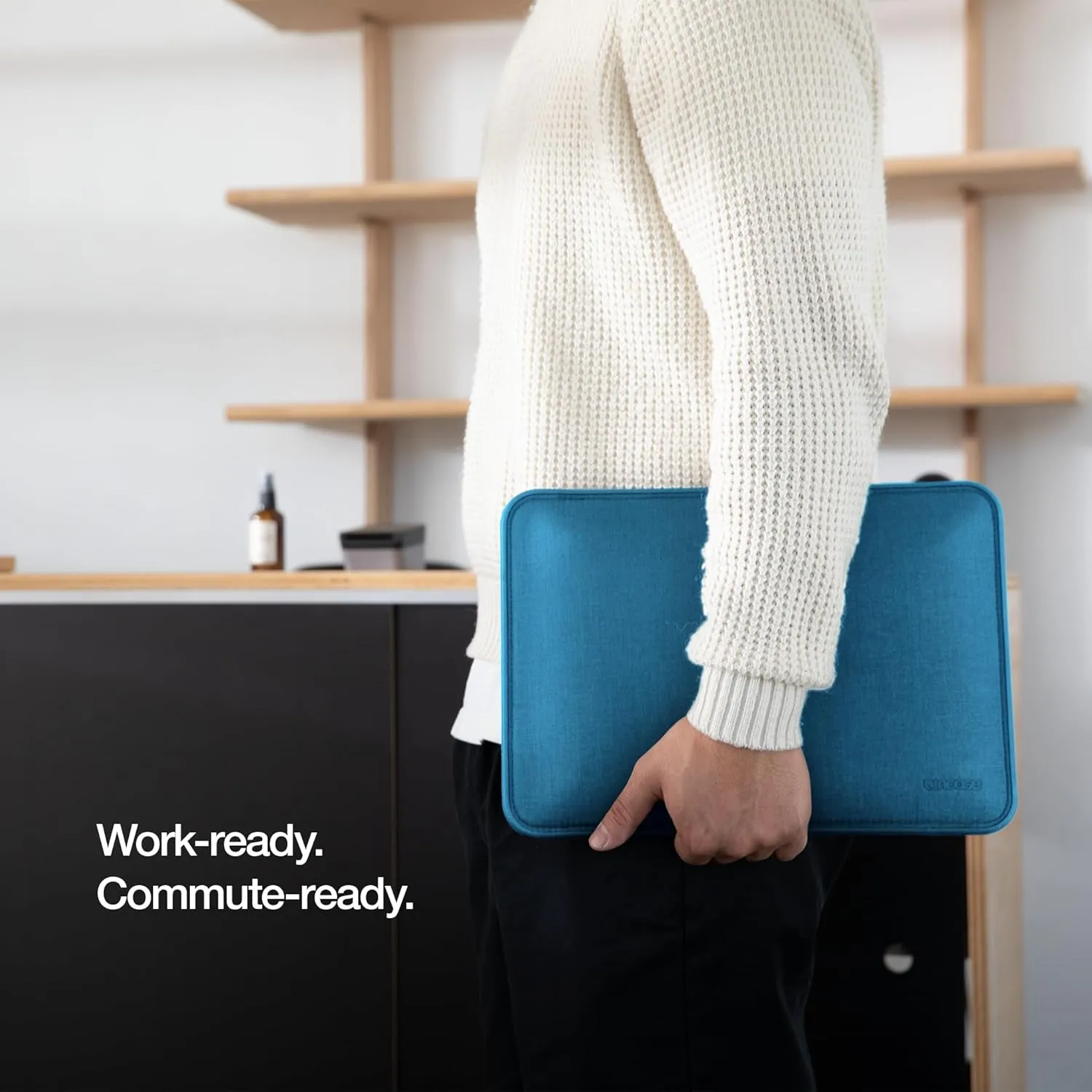 Incase ICON Sleeve with Woolenex - MacBook Air 13 inch M1, 2020, 2019, 2018 & MacBook Pro 13 inch 2019, 2018, 2017, 2016 Case - Fitted MacBook Case, Laptop Sleeve, Hard Cover, Durable - Boutique Blue