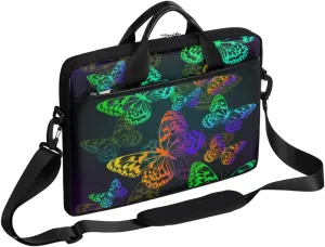 Independence Day Vintage Star Laptop Shoulder Messenger Bag Waterproof Laptop Briefcase Handle Padded Strap