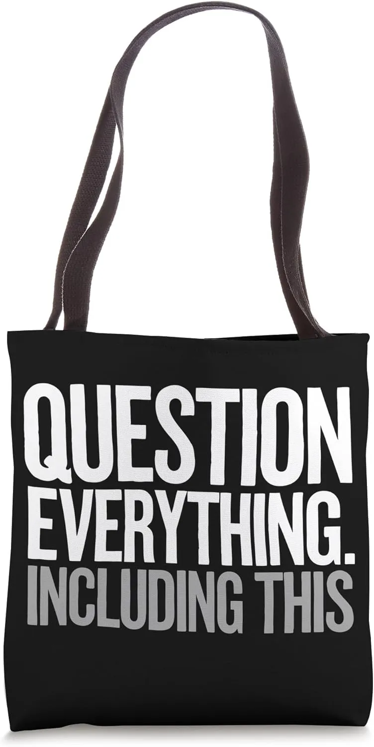Investigator Question Everything Detective Tote Bag