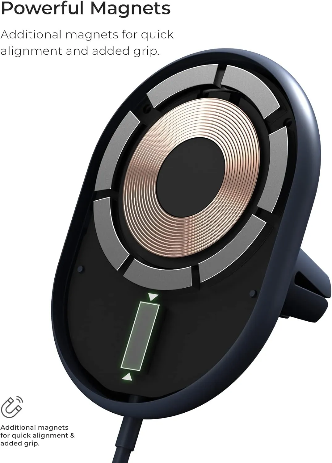 iOttie Velox Magnetic Wireless Charging Air Vent Car Phone Mount. Compatible with MagSafe iPhones including iPhone 12/13/14/15 Series (Car Charger Included)