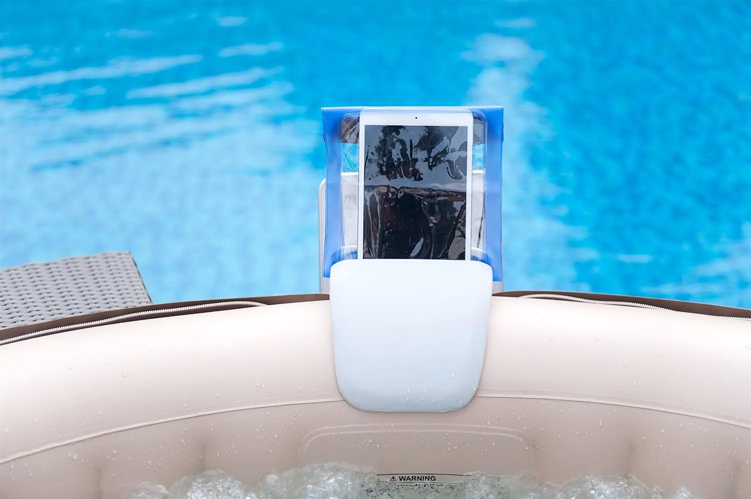 iPad Spa Stand   iPad/iPhone Waterproof Cases Entertainment Set for Spa