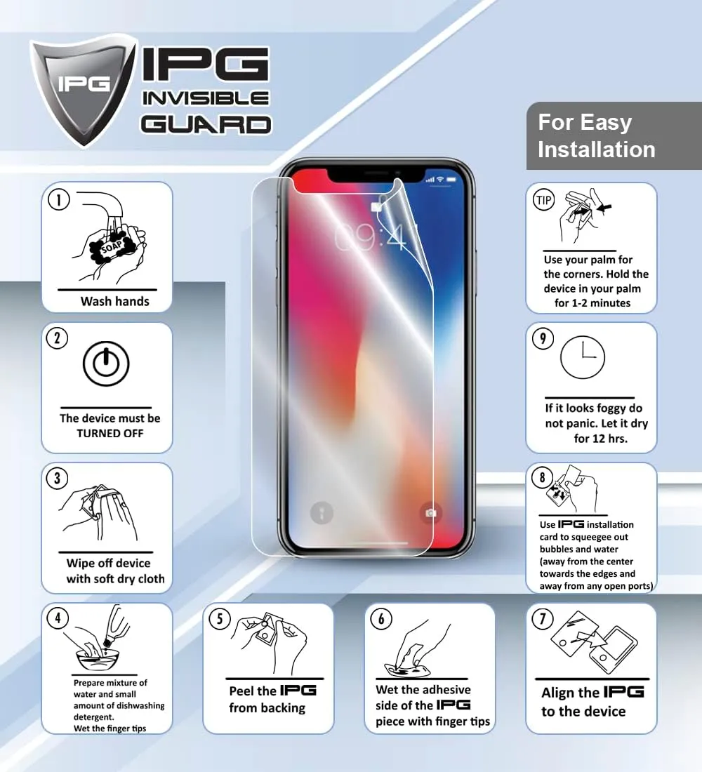 IPG Made for Poco X7 Pro Hydrogel Screen Protector Invisible Touch Screen Sensitive HD Clear Film Anti Scratch Skin Guard - Smooth/Self-Healing/Bubble -Free for X7ProSC