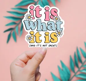 It Is What It Is Sticker