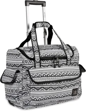 J World New York Donna Rolling Tote Bag on Wheels for Women. Roller Laptop Briefcase Work Weekender, Tribal