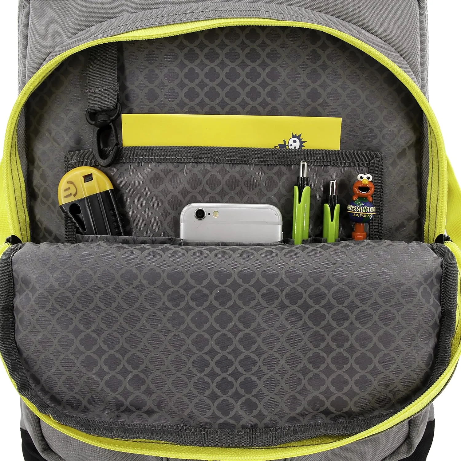 J World New York Lunar Rolling Backpack, Laptop Bag with Wheels, Grey, One Size