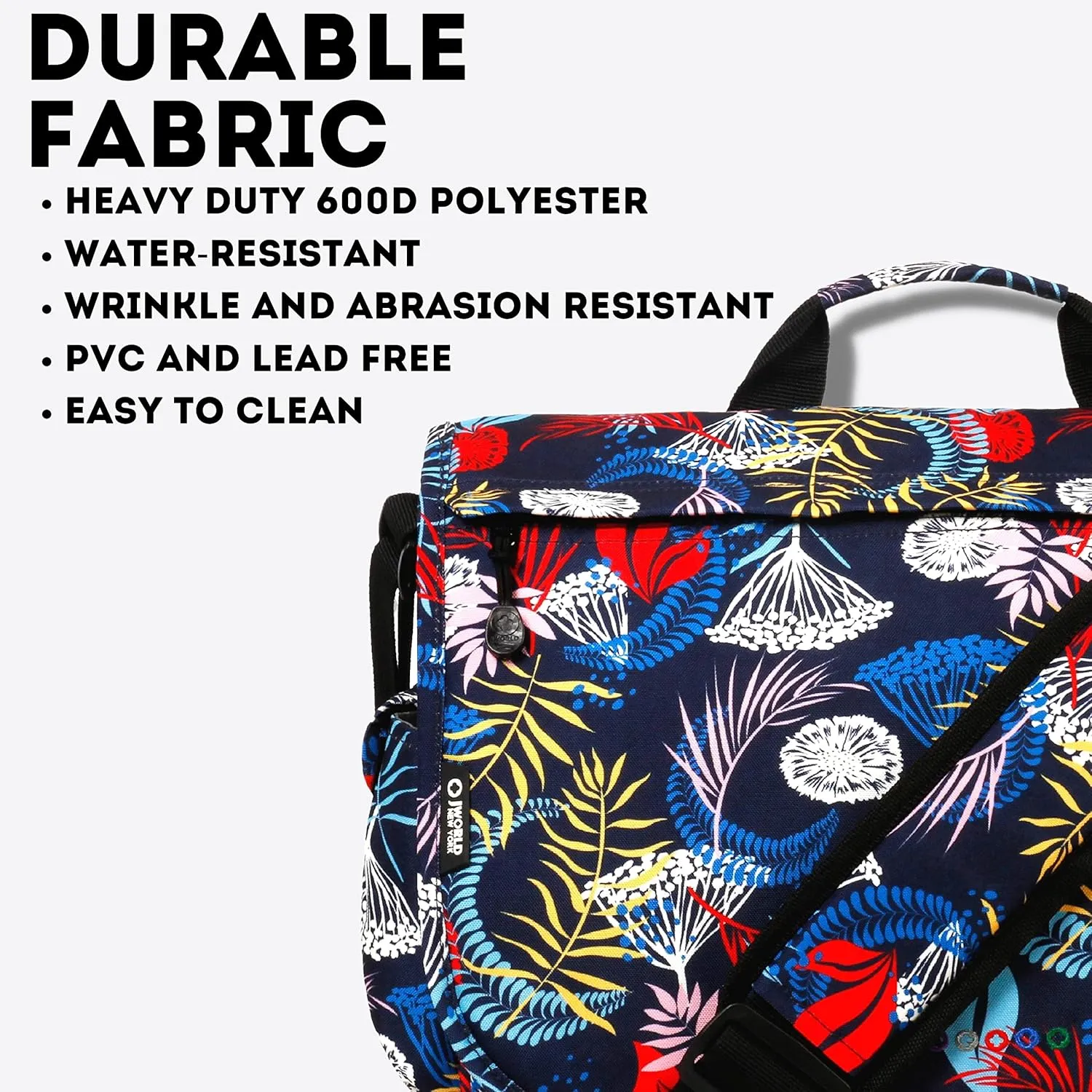 J World New York Thomas Laptop Messenger Bag for Women & Men. Kids Computer Bookbag