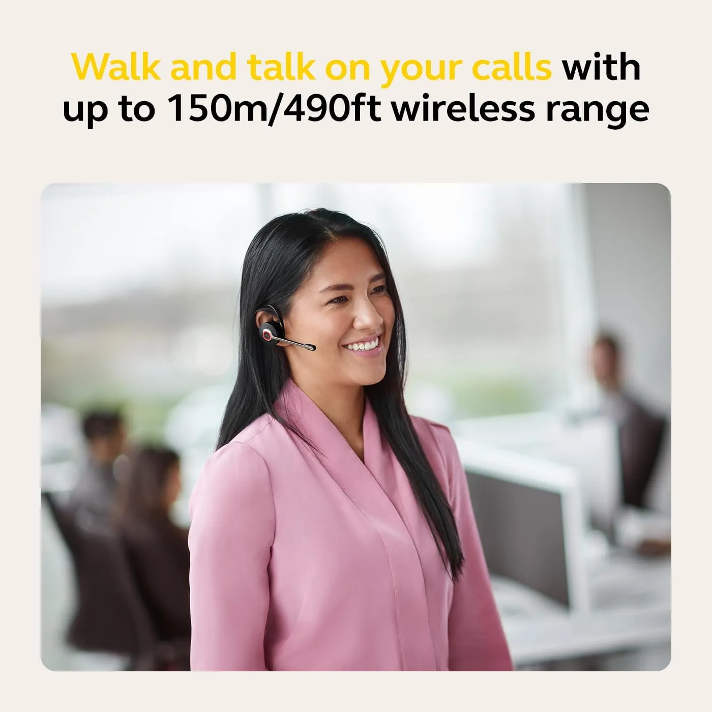 Jabra Engage 55 SE (Second Edition) Convertible Wireless Headset w/Charging Stand and Link 400 USB-A DECT Adapter – MS Teams Certified, Works with All Other Platforms, Black