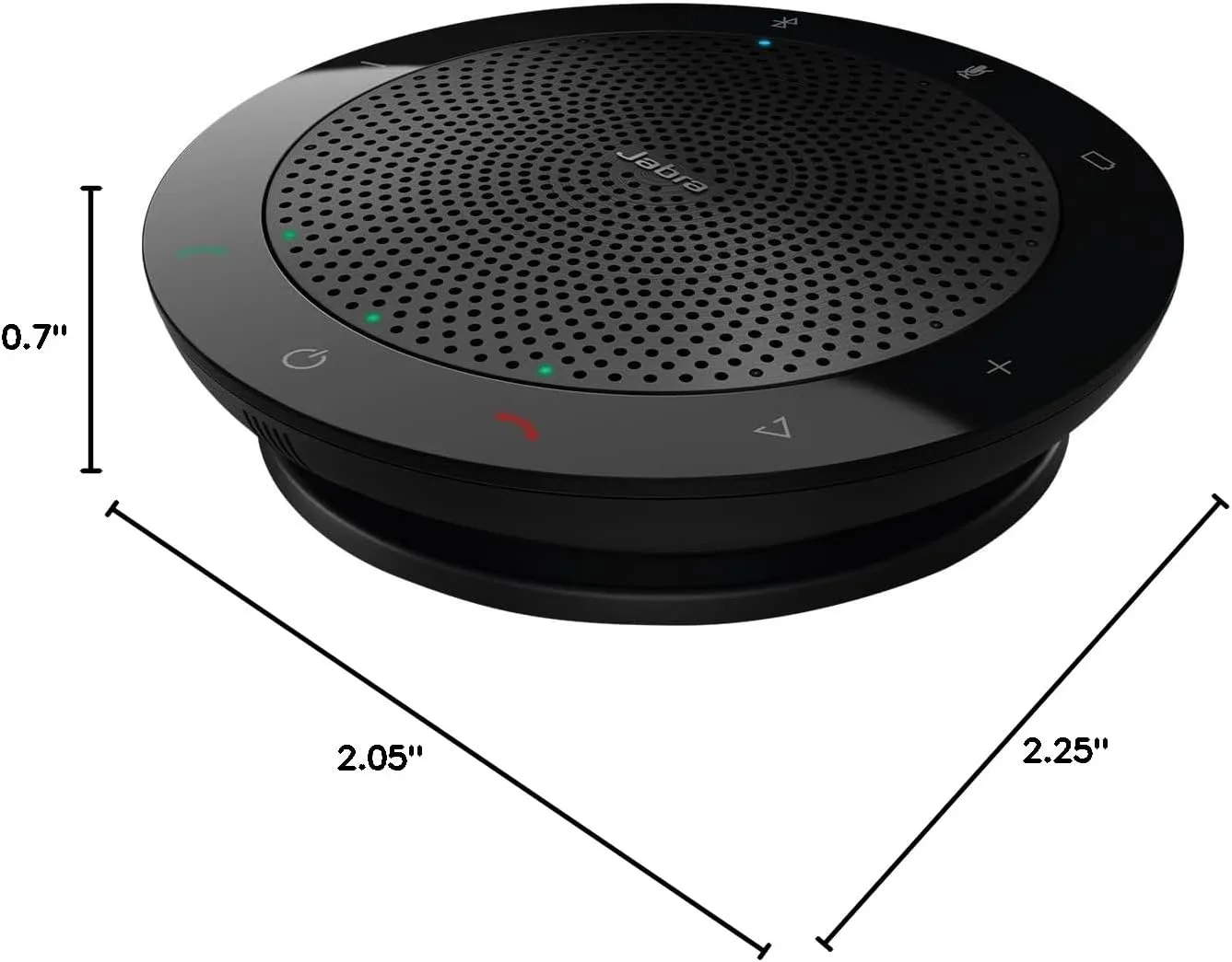 Jabra Speak 510 UC Wireless Bluetooth Speakerphone – Outstanding Sound Quality, Portable Conference Speaker for Holding Meetings Anywhere - Certified for Zoom & Google Meet