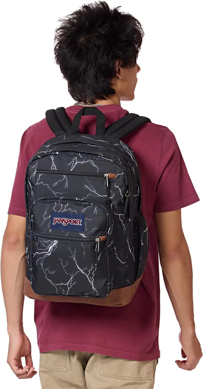 JanSport Cool Backpack with 15-inch Laptop Sleeve, Large Computer Bag Rucksack with 2 Compartments, Ergonomic Straps, Electric Bolts