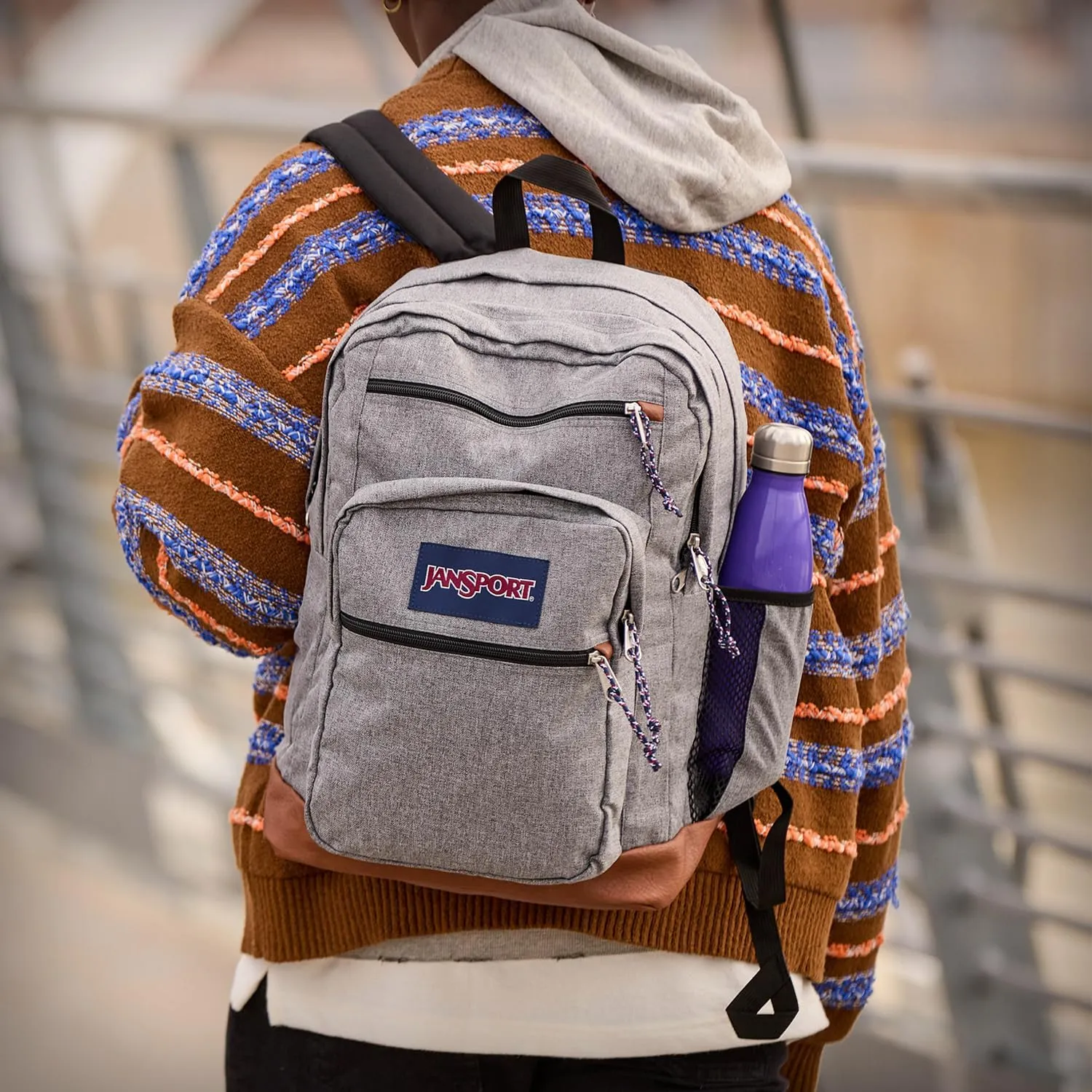 JanSport Cool Backpack with 15-inch Laptop Sleeve, Large Computer Bag Rucksack with 2 Compartments, Ergonomic Straps, Electric Bolts