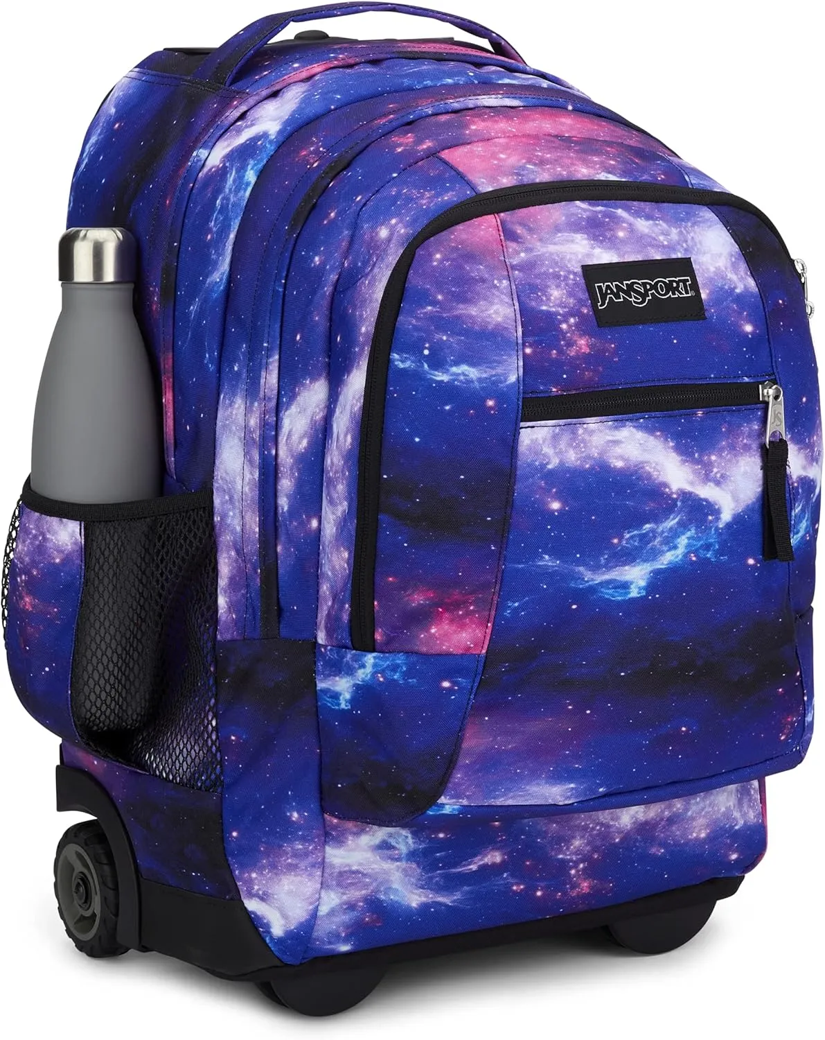 JanSport Driver 8 Rolling Backpack - Wheeled Travel Bag with 15-Inch Laptop Sleeve, One Size, Space Dust