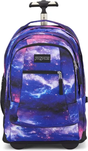 JanSport Driver 8 Rolling Backpack - Wheeled Travel Bag with 15-Inch Laptop Sleeve, One Size, Space Dust